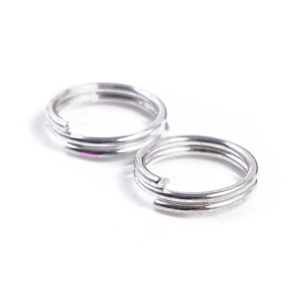 200pcs 6mm 8mm 10mm Open Double Rings Split Rings Loops Double Jump Rings For DIY Jewelry Making