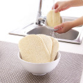 1pcs/set Natural Loofah Dishwashing Cloth Scrub Pad Dish Bowl Pot Easy To Clean Scrubber Sponge Kitchen Clean Brushes Scrub Pad