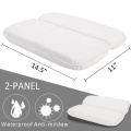 Waterproof Home Spa Bath Pillow Bath Spa Cushion Neckrest Back Support Comfort Bathtub Built-in Suction Cups Memory Foam Pillow