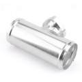 63mm 2.5inch Turbo Aluminum Flange Pipe For GD-RS FV RZ BOV Blow Off Valve Adapter L=150mm silver black YC100379