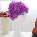 Women Flowers Design Bath Cap Ladies Swimming Cap for Long Hair Cute Gift