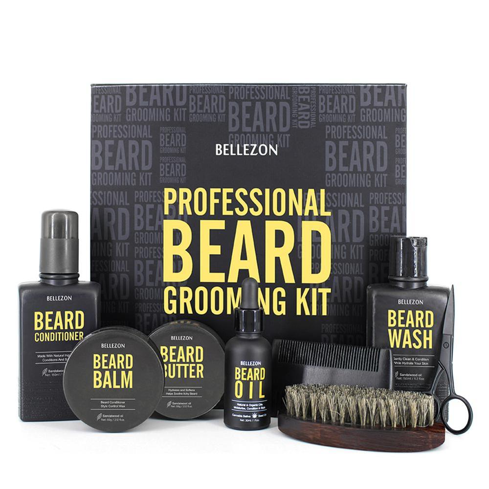 BellyLady Men 100% Natural Organic Beard Oil Beard Comb Styling for Men Beard Groomed Beard Growth Care Set Smoothing Beard Care