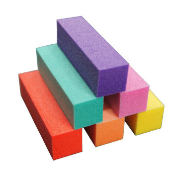 10 Pcs Multi-colors Nail Art Buffer File Block Pedicure UV Gel Buffing Sanding Polisher Block 4 Sides Nail Art Sponge Tips TF29