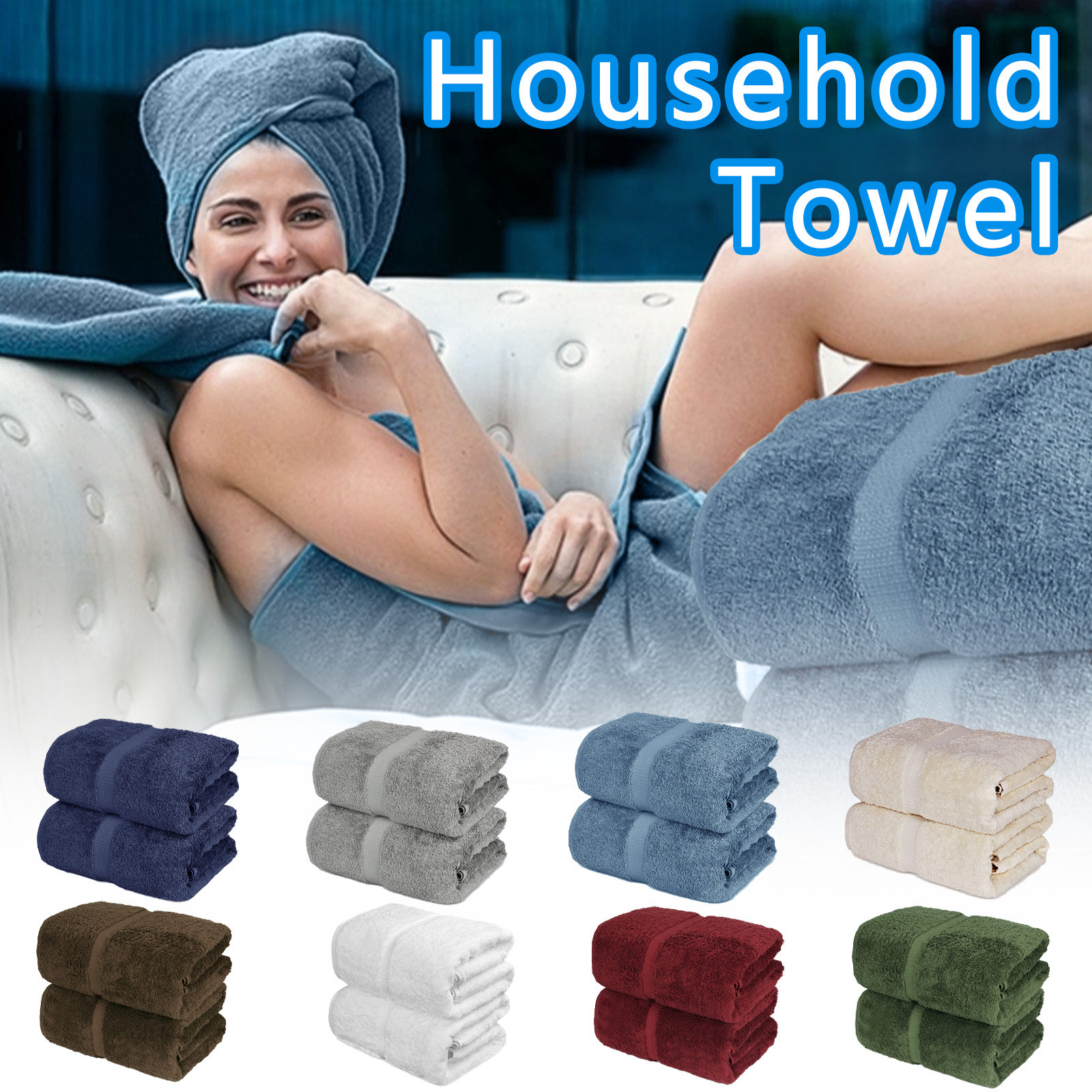 Wearable Bath Towel Superfine Fiber Towels 100% Turkish Cotton Bath Sheets Solid Eco-friendly Bathroom Towels For Adults #T1G