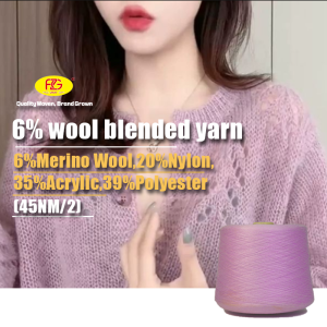 Premium Blended Yarn Ideal for Knitting Applications