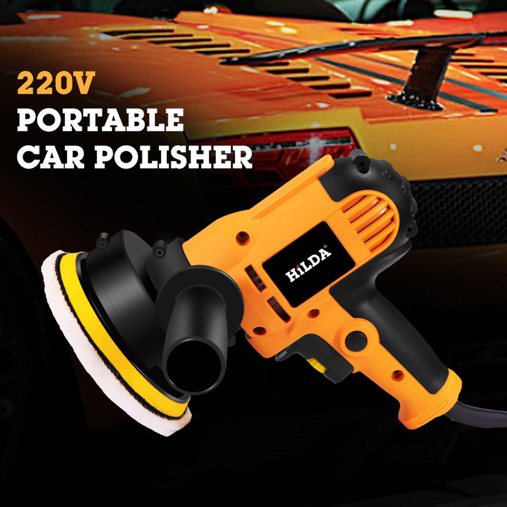 Electric Polisher 220V 700W Portable Car Polisher Adjustable Speed Car Waxing Polishing Sealing Glaze Machine 125mm Diameter