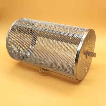 Rotisserie Grill Basket stainless steel for oven green coffee roaster grinder maker filter BBQ peanut bean roasting machine mesh