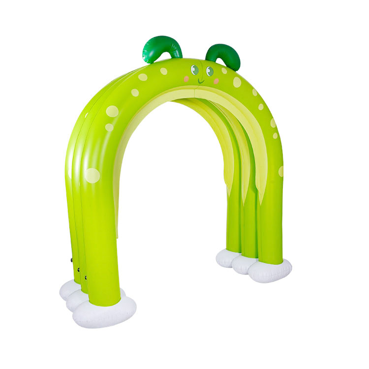 Amazon New Kids Green Worm Inflatable Sprinklers Arch 2