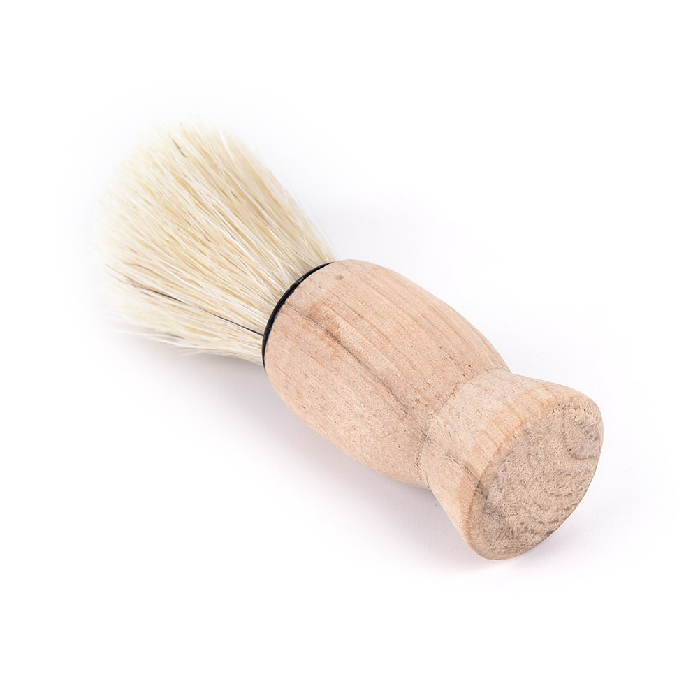 1Pc Professional Wood Handle Badger Hair Beard Shaving Brush For Best Mustache Barber Tool Facial For Salon Men Father Gift
