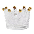 Crystal Glass Crown Candle Holders Creative Decoration for Home Decoration Votive Activity Wedding and Gift