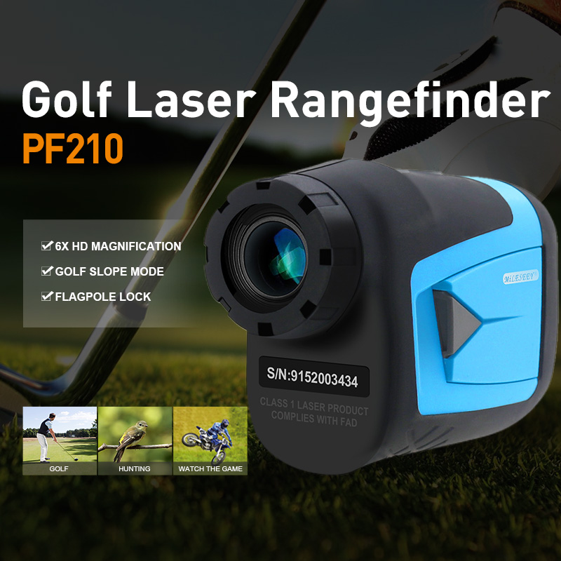 Mileseey PF210 600M Yd Golf Laser Rangefinder Mini Golf Rangefinder Sport Laser Measure Distance Meter Golf Rangefinder for Hunt
