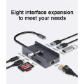 Clamp Design USB C Docking Station Ethernet Hub