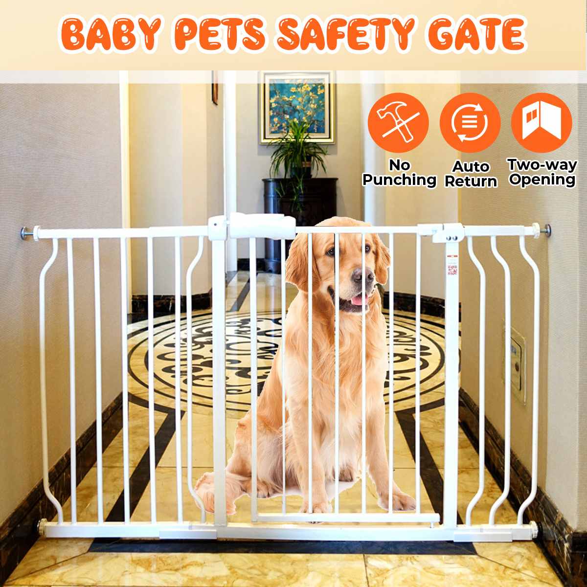 Baby Pet Safety Gate Children Protection Security Stairs Door Fence for Kids Safe Doorway Gate Pets dog Isolating Fence Product