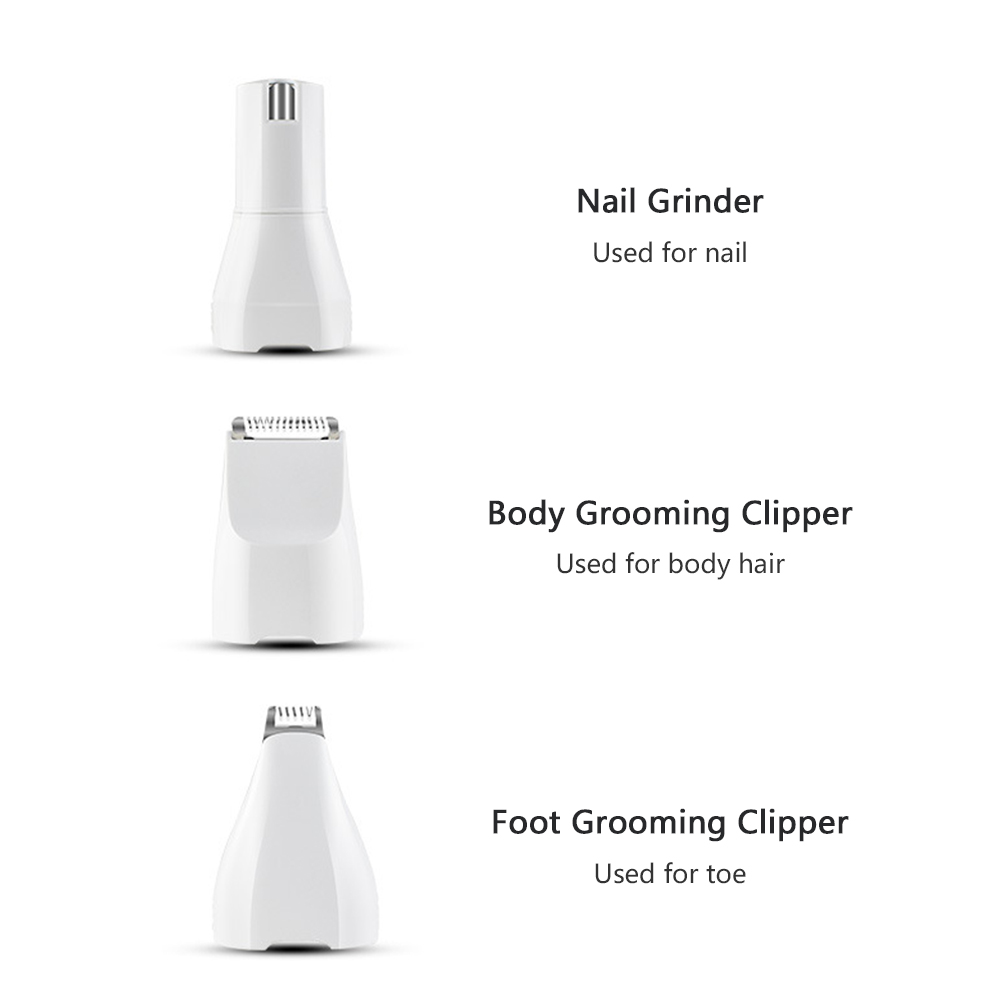 Rechargeable 3 IN 1 Pet Nail Grinder+Hair Trimmer Painless USB Electric Cat Paws Nail Cutter Grooming Trimmer File