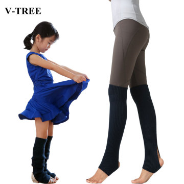 Adult Children Leg Warmers Girls Ballet Dance Socks Children's Knee Pad Yoga Latin Foot Socks Kids Sports Leg Warmers