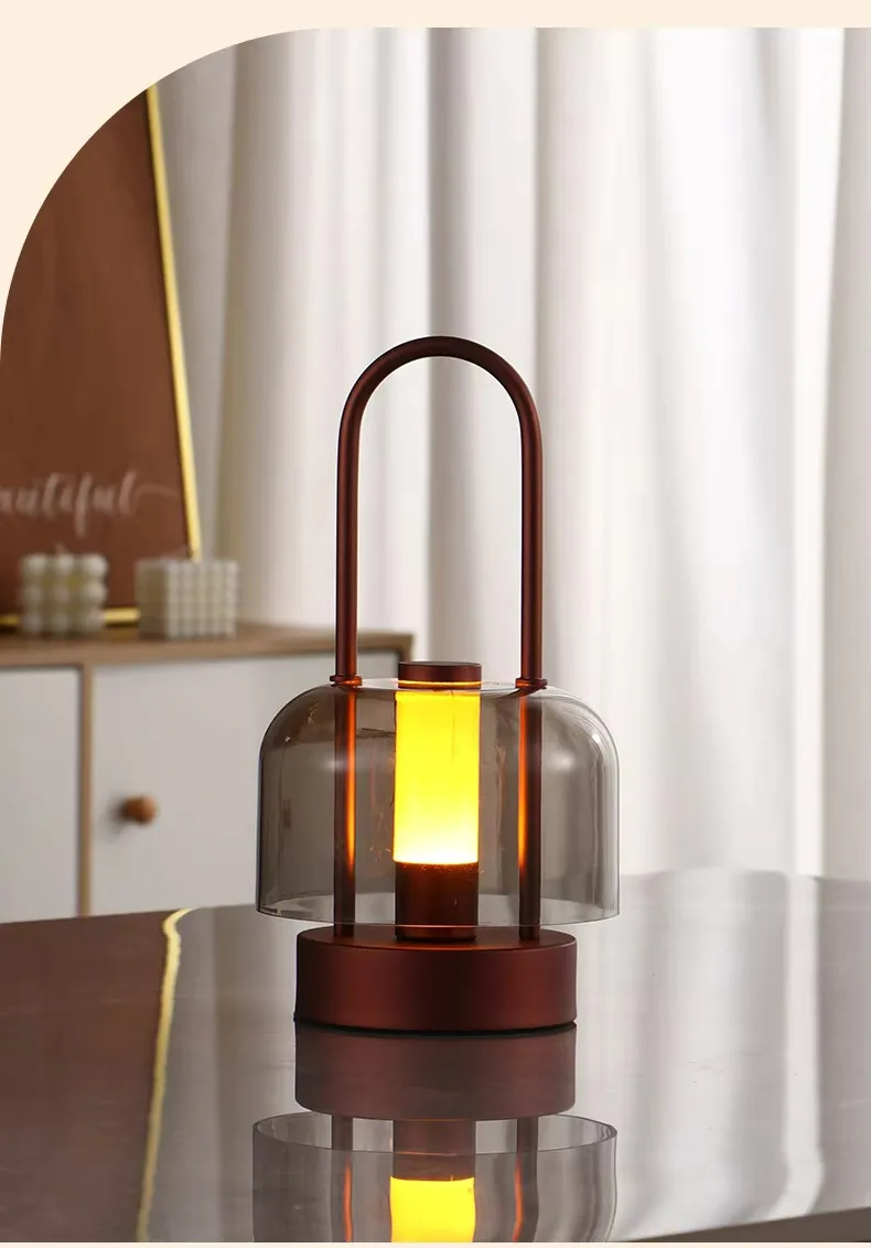 Hotel Restaurant Touch Dimming Rechargeable LED Table Lamp