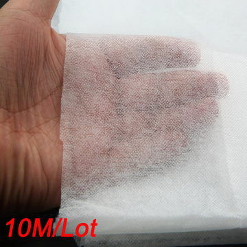 10M/Lot DIY Sewing Non-woven Fusible Interlining Cloth-lined Interfacing 30g/m entretela adhesiva White