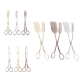 Serving Tongs Food Clip Salad Tongs Cake Bread Tongs Kitchen Tongs Gold Silver Bronze