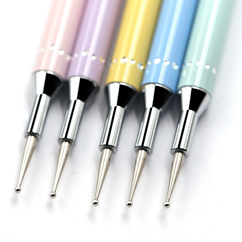 3Pcs Two Heads DIY Nail Art Rod Dotting Painting Crayon Pen Manicure Tool Kit Nail accessories набор для маникюра 2020