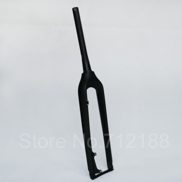 Cycling Carbon Matt / Glossy Mountain Bike Tapered Fork 1 1/8