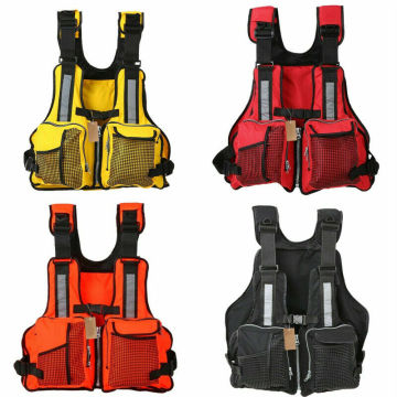 Adult Life Jacket Adjustable Multi Pocket Lifejacket Buoyancy Safe Sailing Kayak Canoeing Fly Fishing Watersport Aid Vest