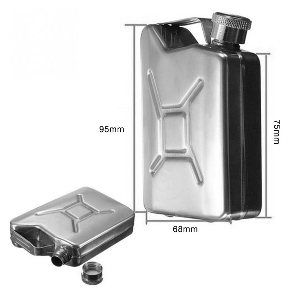 5 oz Jerrycan Oil Jerry Can Liquor Hip Flask Creative Stainless Steel Wine Pot