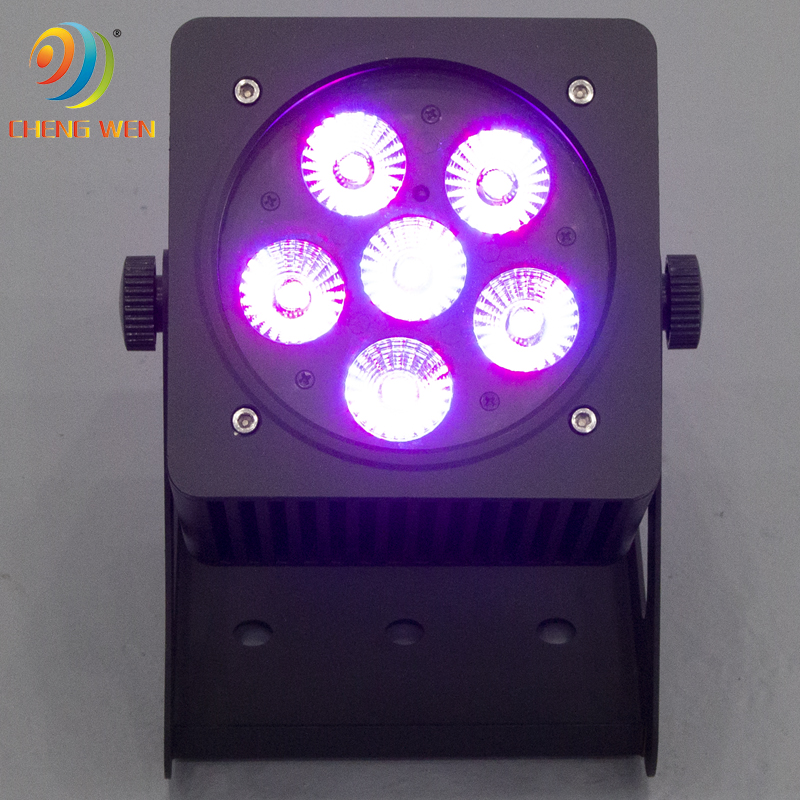 6pcs Waterproof Battery Par Light