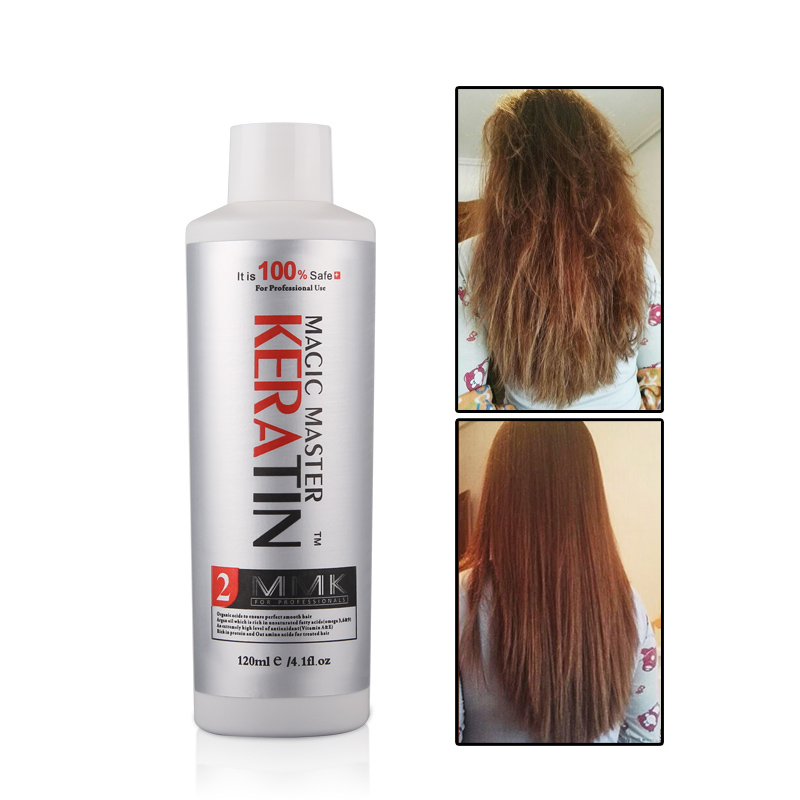 120ml MMK Without Formalin Keratin Straightening Cream Nice Smell Coconut Improve Frizzy Hair Repair