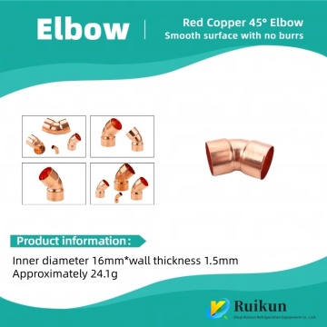 Thick Socket Copper Elbow: Refrigeration System Use