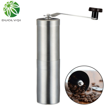 Duolvqi Manual Coffee Grinder Stainless Steel Coffee Grinders Adjustable Coffee Mill Machine Corn Coffee Machine Portable Tools