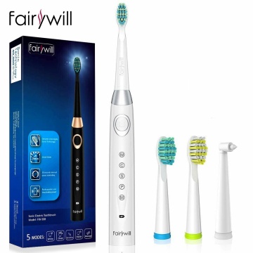 Fairywill FW-508 Electric Toothbrush Rechargeable 5 Modes 4 Hour Charge Last 30 Days Toothbrush with Timer Whitening Toothbrush