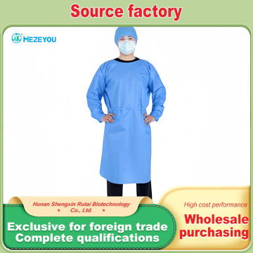 Odorless Disposable Medical Isolation Gown for Patient Care