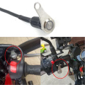 Motorcycle Switch Power Stainless Steel Led Adjustable Button Handle Motorbike Headlight Practical Mount On Off Accessories