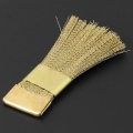1Pc Nail Drill Bit Cleaning Brush Golden Color Portable For Electric Manicure Drills Copper Wire Drill Brusher Cleaner