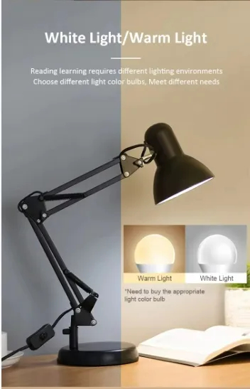 Adjustable Swing Arm Learning Desk Lamp