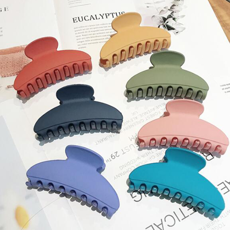 1 PC 9cm Acrylic Candy Color Hair Claw Cellulose Acetate Hair Clip Hairpins Women Girls Hair Crab Clamp Hair Accessorie