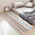 60x180cm Area Rug Colorful Geometric Retro Carpet Cotton Linen Sofa Living Room Bohemian Tassels Rug Table Runner Floor Carpet