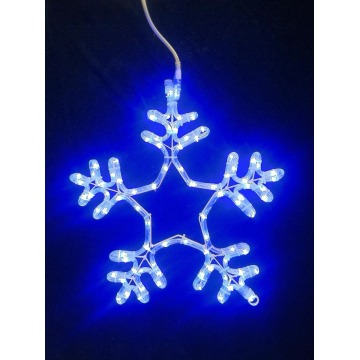 Free Shipping 120V UL Listed LED Rope Light Motif 2D Snowflake 18