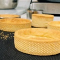 5 Pcs Circular Porous Tart Ring Bottom Tower Pie Cake Mould Baking Tools Heat-Resistant Perforated Cake Mousse Ring, 8cm