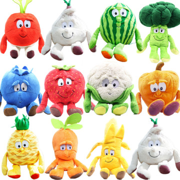 Goodness Gang Pumpkin Pineapple Plush Toy Banana Cauliflower Blueberry Fruit Vegetable Stuffed Doll Birthday Christmas Gift Kids