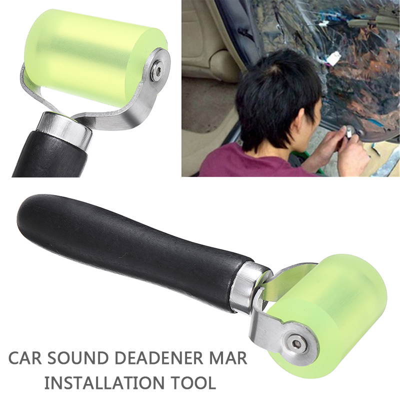 For Car Interior Accessories 1pc Rubber Roller Noise Deadening Reducing Tool Sound Deadener Application Rolling Wheel