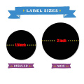 120pcs per lot round 2" Waterproof Chalkboard Kitchen Spice Label Stickers Home Jars Bottles Tags Blackboard Labels Stickers