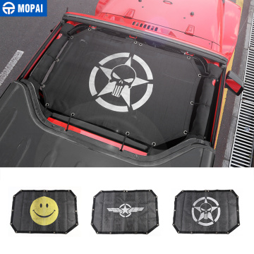 MOPAI 2 Door Car Top Sunshade Cover Roof Anti UV Sun Shade Protect Mesh Net Accessories For Jeep Wrangler 2007-2017 Car Styling