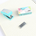 Deli set stapler cute cartoon stapler mini small stapler school office student stationery gift