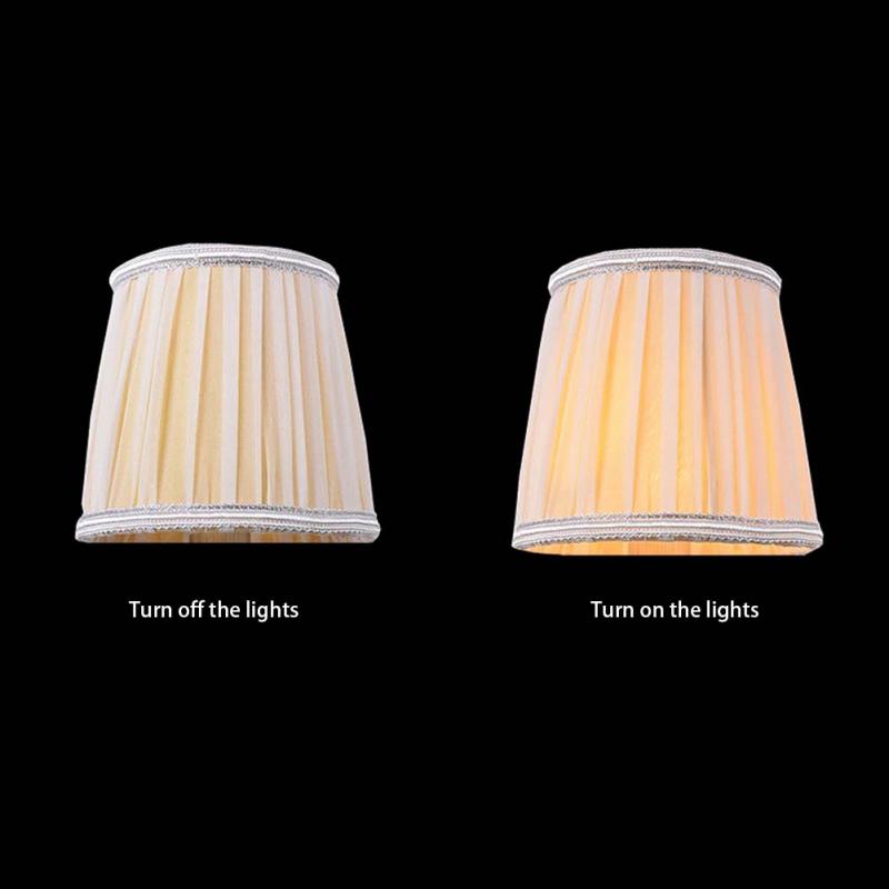 Classical Lampshade Crystal Candle Chandelier Special Lamp Cover Exquisite Cloth Covers E14 Lamp Covering Cloth Shade