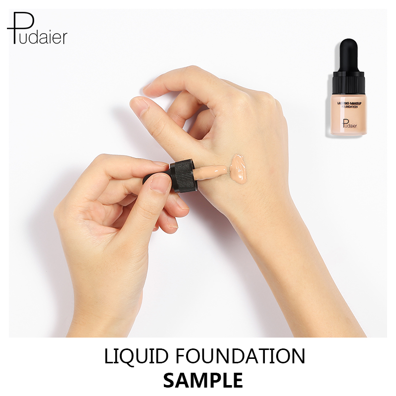 Pudaier liquid foundation 5ML full cover pores 40 colors beige natural cream waterproof long lasting base concealer PD103