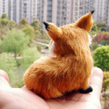 8CM 15CM Cute Simulation Fox Toy Mini Squatting Fox Model Home Decoration Wedding Birthday Gift Stuffed Plush Toys