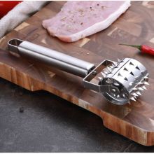 Stainless Steel Hammer Mallet Kitchen Tender Meat Hammer Roller Needle Loose Meat Tool Steak Meat Tenderizer DIY Poultry Tools