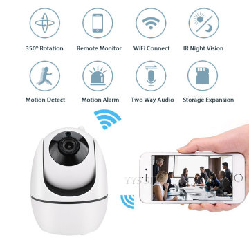 FHD 1080P Mini Camera Wifi AI Based H.265 PTZ CCTV IP Micro Cam IR-Cut Night Vision Motion Detect Video Support Hidden TF Card