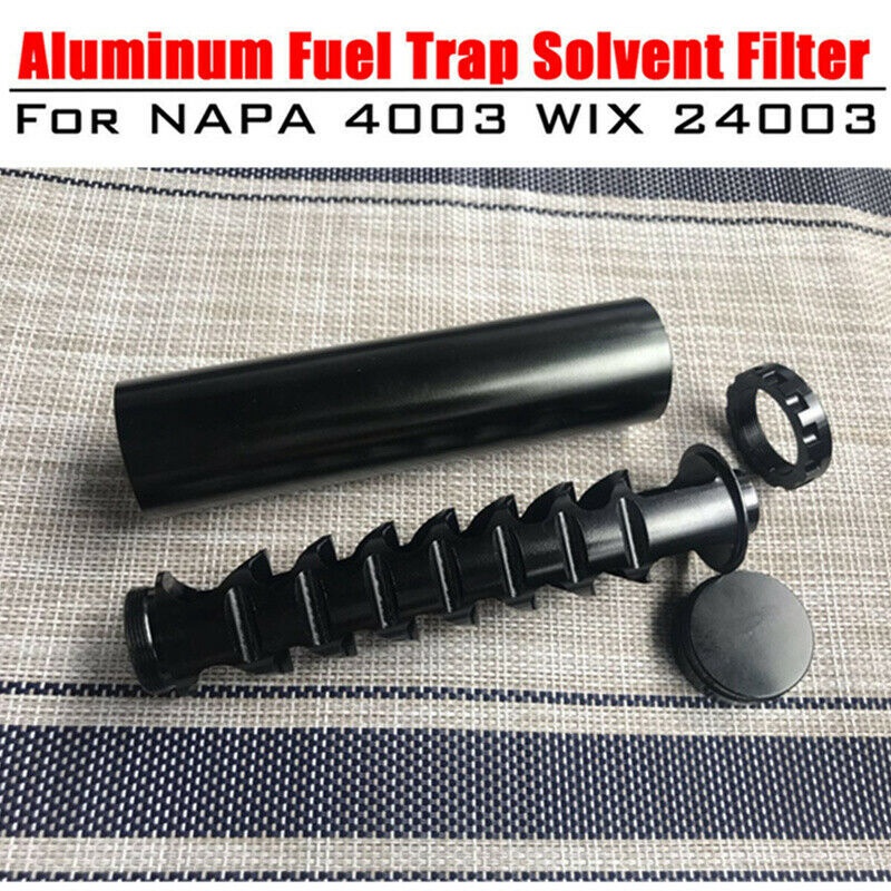 Spiral 1/2-28 Alloy Fuel Filter Single Core for NaPa 4003 WIX 24003 Solvent Motorcycle